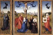 Rogier van der Weyden Crucifixion triptych with SS Mary Magdalene and Veronica Germany oil painting artist